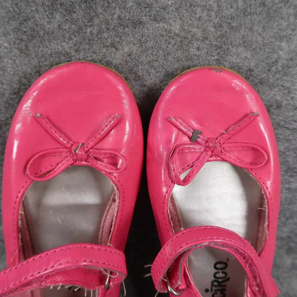 Circo Shoes Kids Toddler 10 Ballet Flats Mary Jane Strap Pink Bow Round Toe Girl